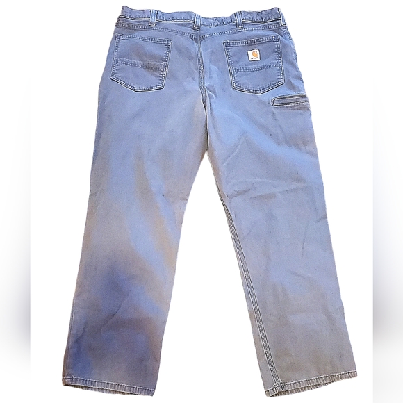 CARHARTT MENS GRAY CANVAS RELAXED FIT PANTS JEANS SIZE 40X32 - Picture 1 of 5
